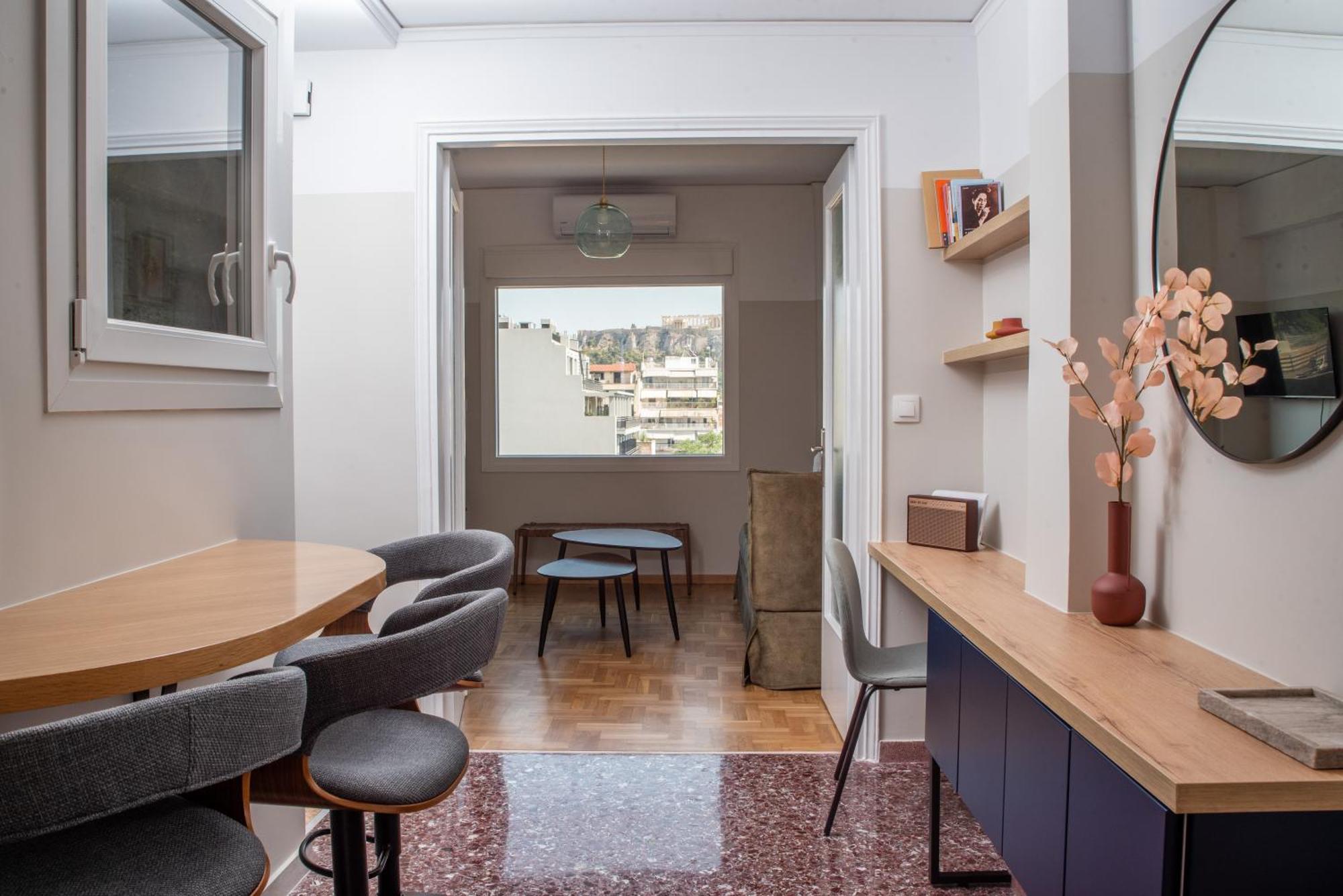 Stunning Acropolis View - 500m Metro - At Historical Center Apartament Atena